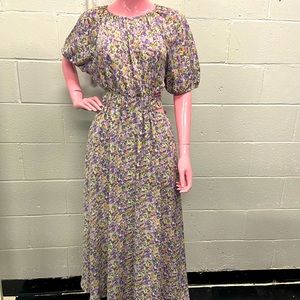 Floral Maxi with back out